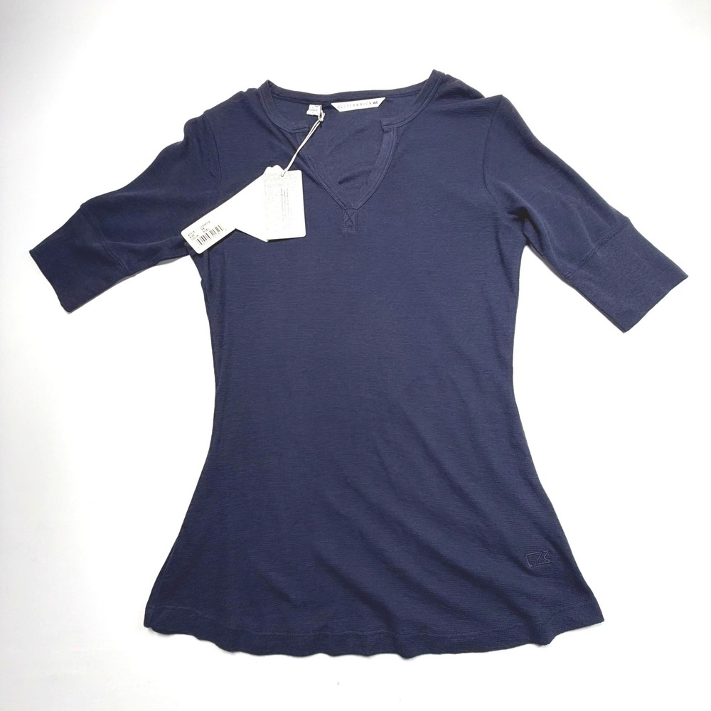 Cutter & Buck Navy Modal Knit Top XS‎ 3/4 Sleeve Soft Minimalist NWT